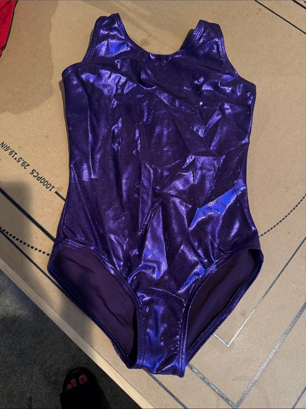 Girls Shimmer Purple One-Piece Leotard